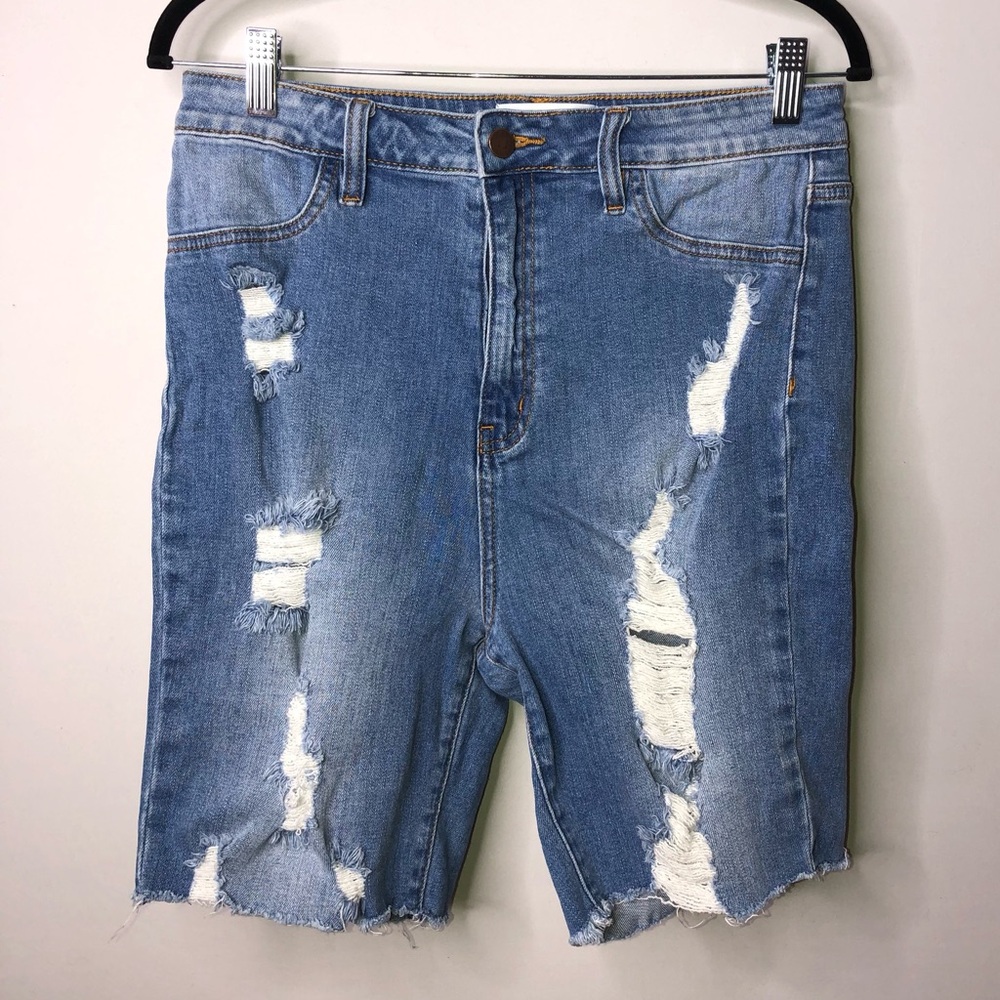 Fashionnova Bermuda Blue Denim Size 11 Shorts